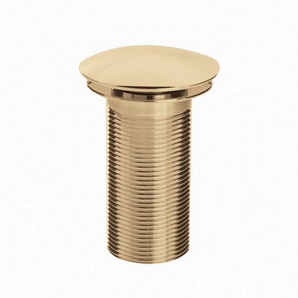 Bristan Round Clicker Basin Waste with Clicker RD Gold Plated Unslotted