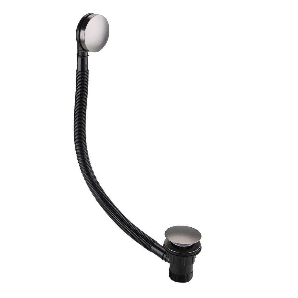 Bristan Round Clicker Bath Waste with Overflow in Gunmetal