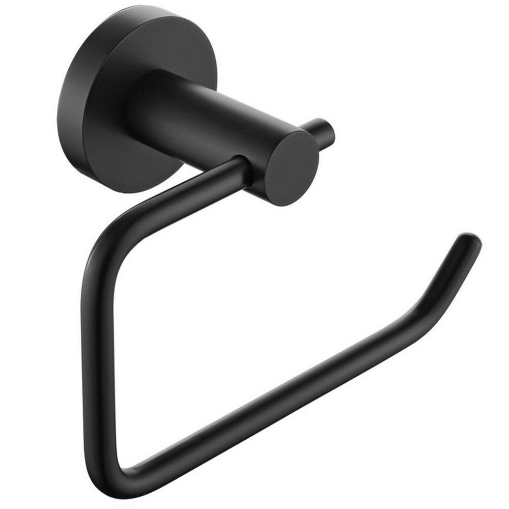 Bristan Round Toilet Roll Holder Black