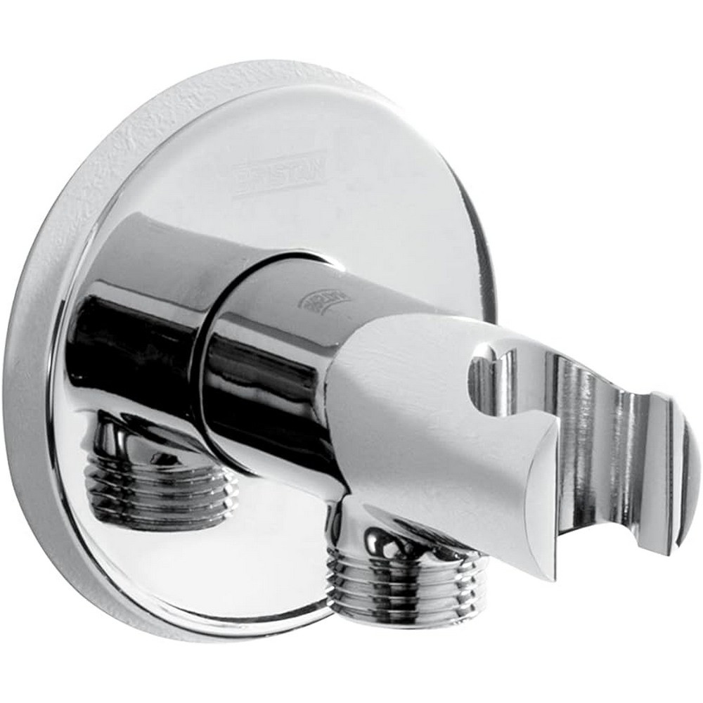 Bristan Round Wall Outlet with Handset Holder Chrome