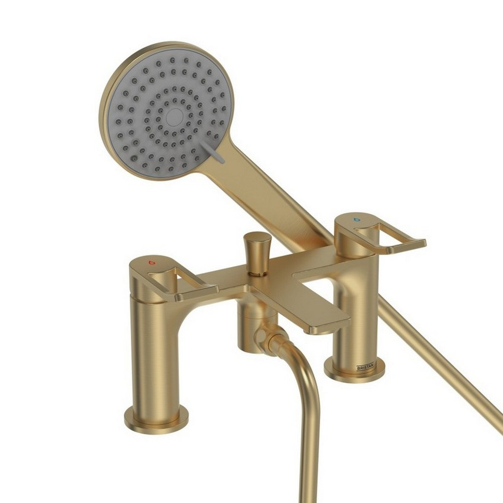 Bristan Saffron Bath Shower Mixer in Brushed Brass