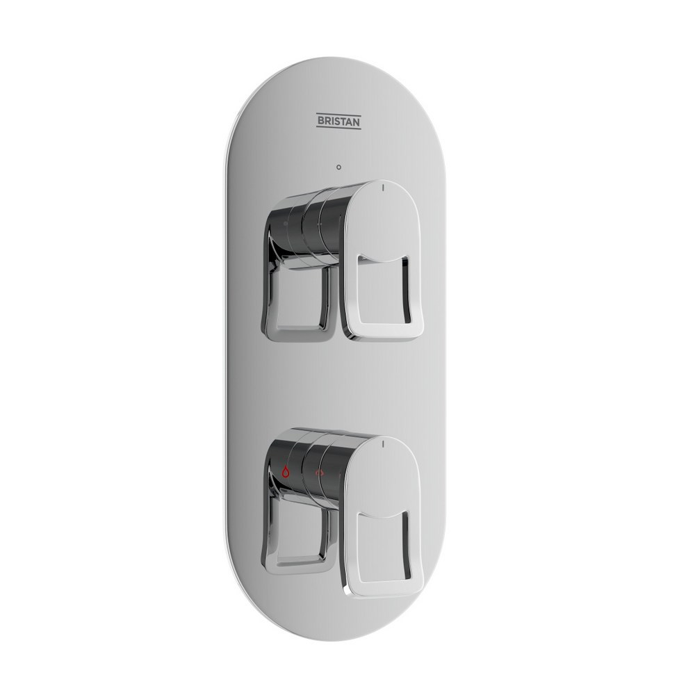 Bristan Saffron Chrome Concealed Single Outlet Thermostatic Shower Valve