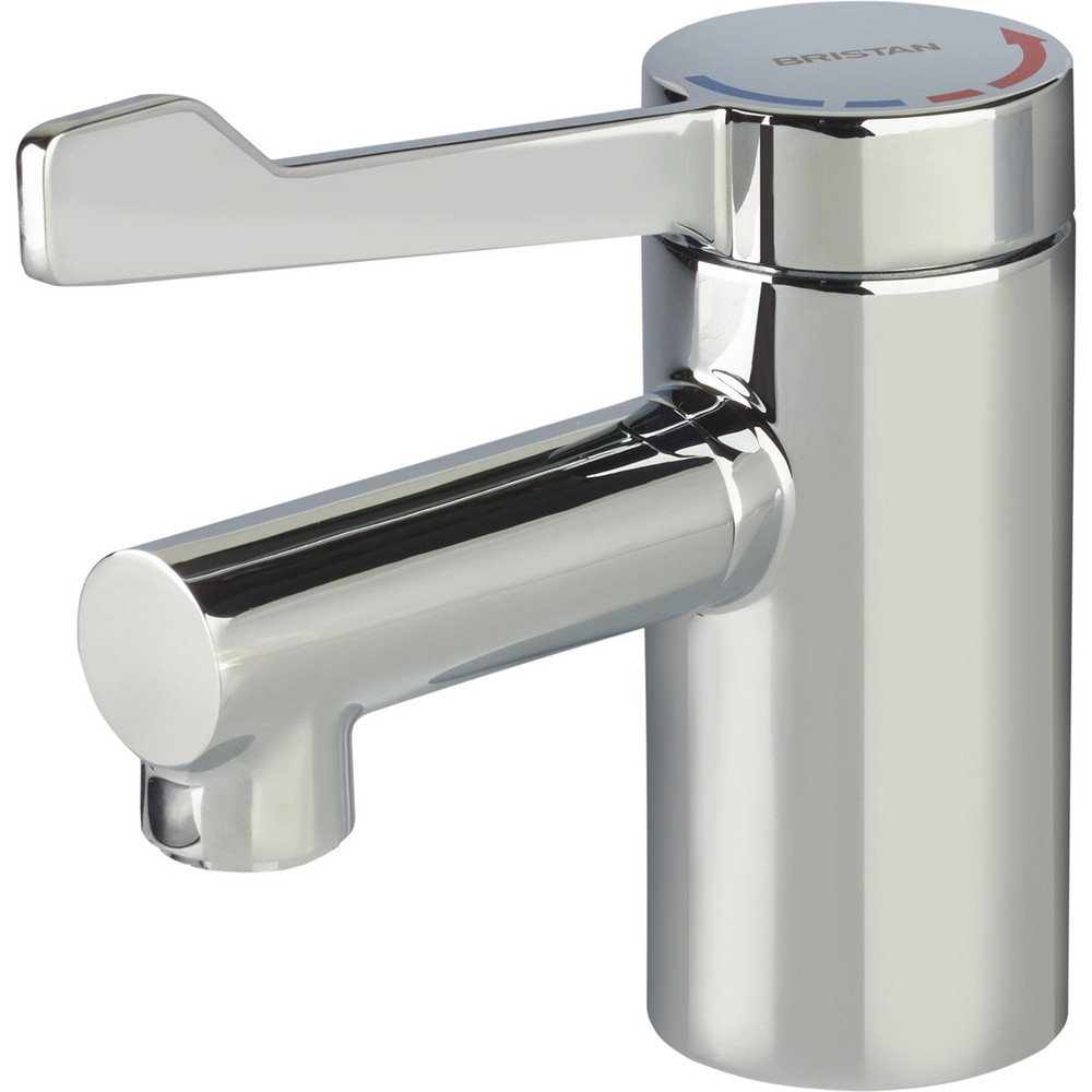 Bristan Solo2 Basin Mixer Tap with Long Lever and Copper Tails