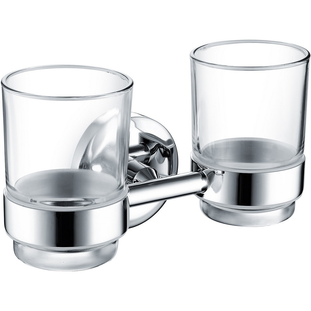 Bristan Solo Double Tumbler & Holder Chrome