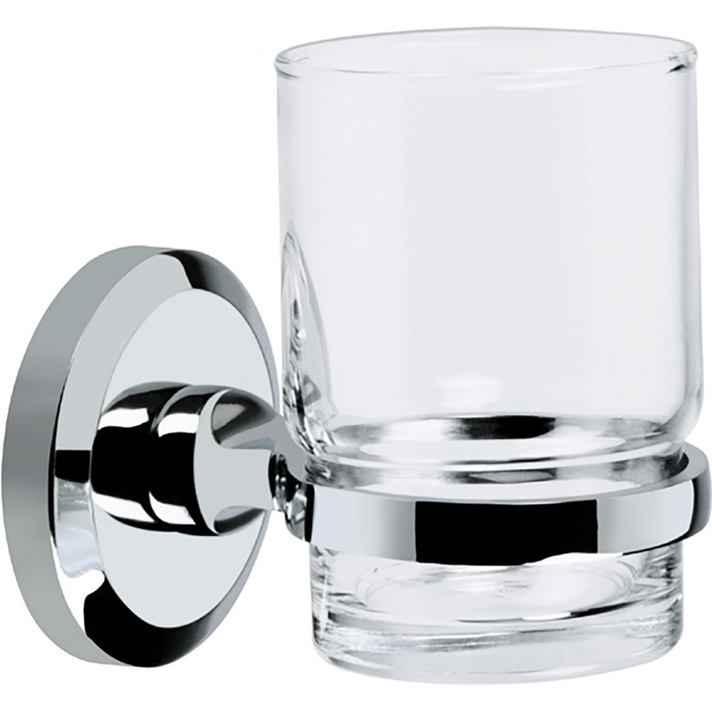 Bristan Solo Toothbrush & Tumbler Holder Chrome Plated