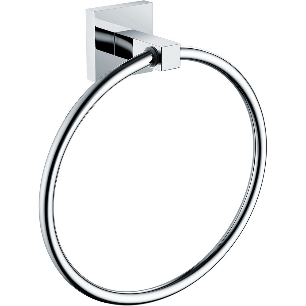 Bristan Square Chrome Towel Ring (1)
