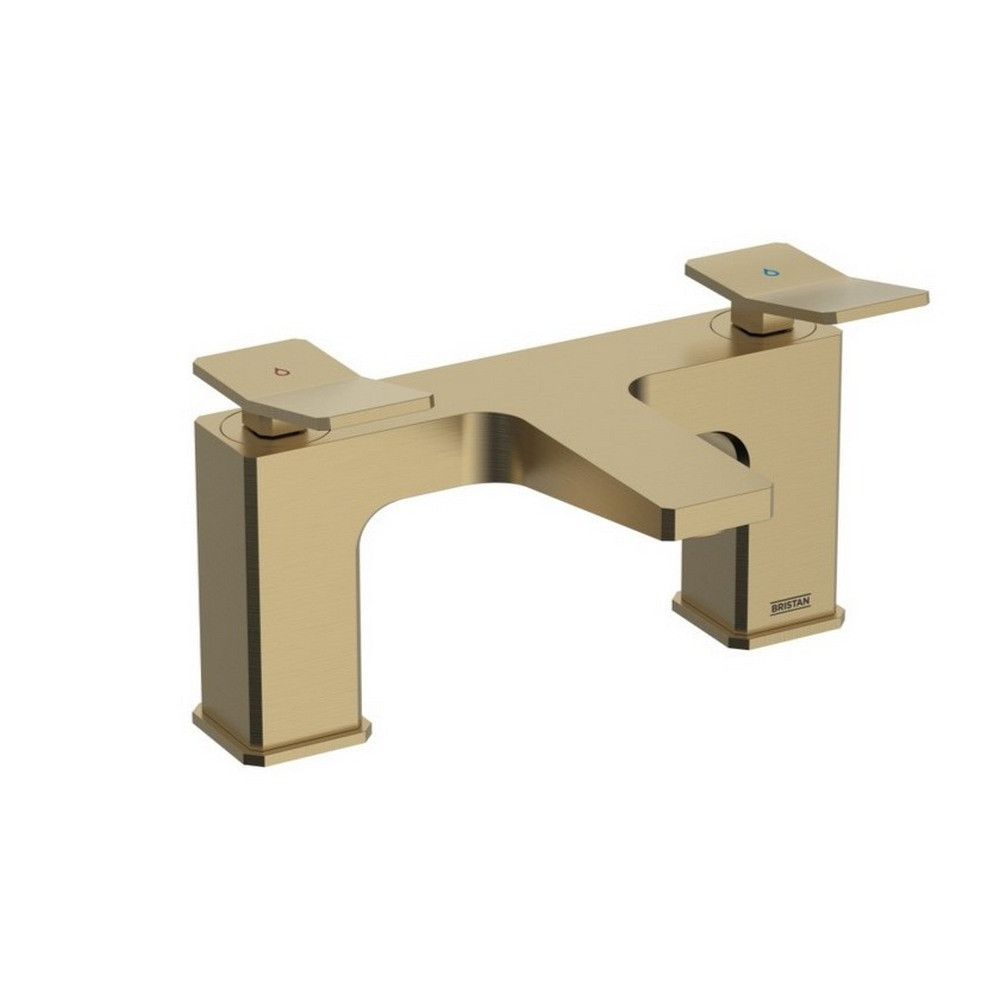Bristan Tangram Bath Filler in Brushed Brass