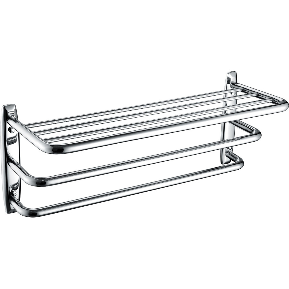 Bristan Tiered Modern Towel Shelf Chrome