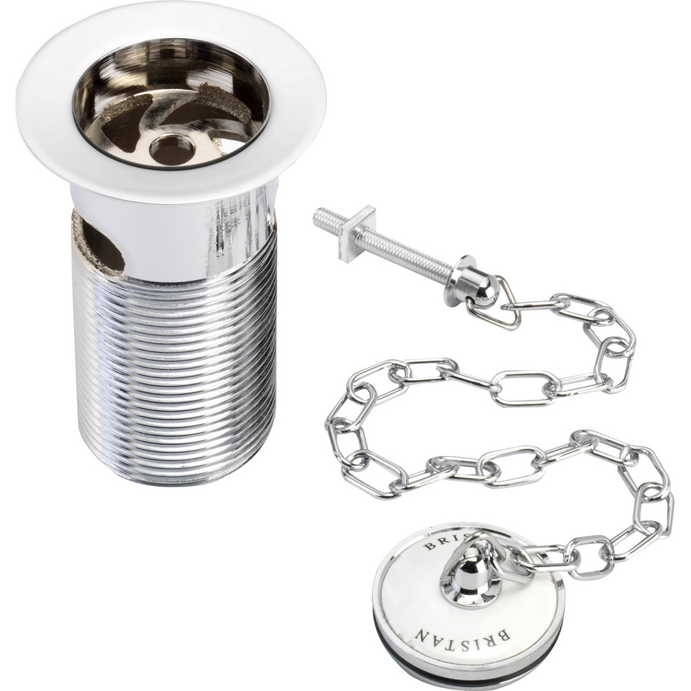 Bristan Traditional Chrome Basin Waste with Porcelain Plug