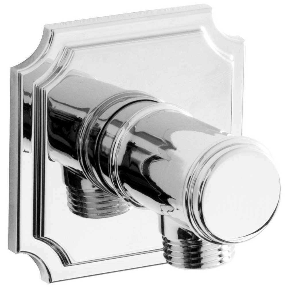 Bristan Traditional Squared Chrome Shower Wall Outlet