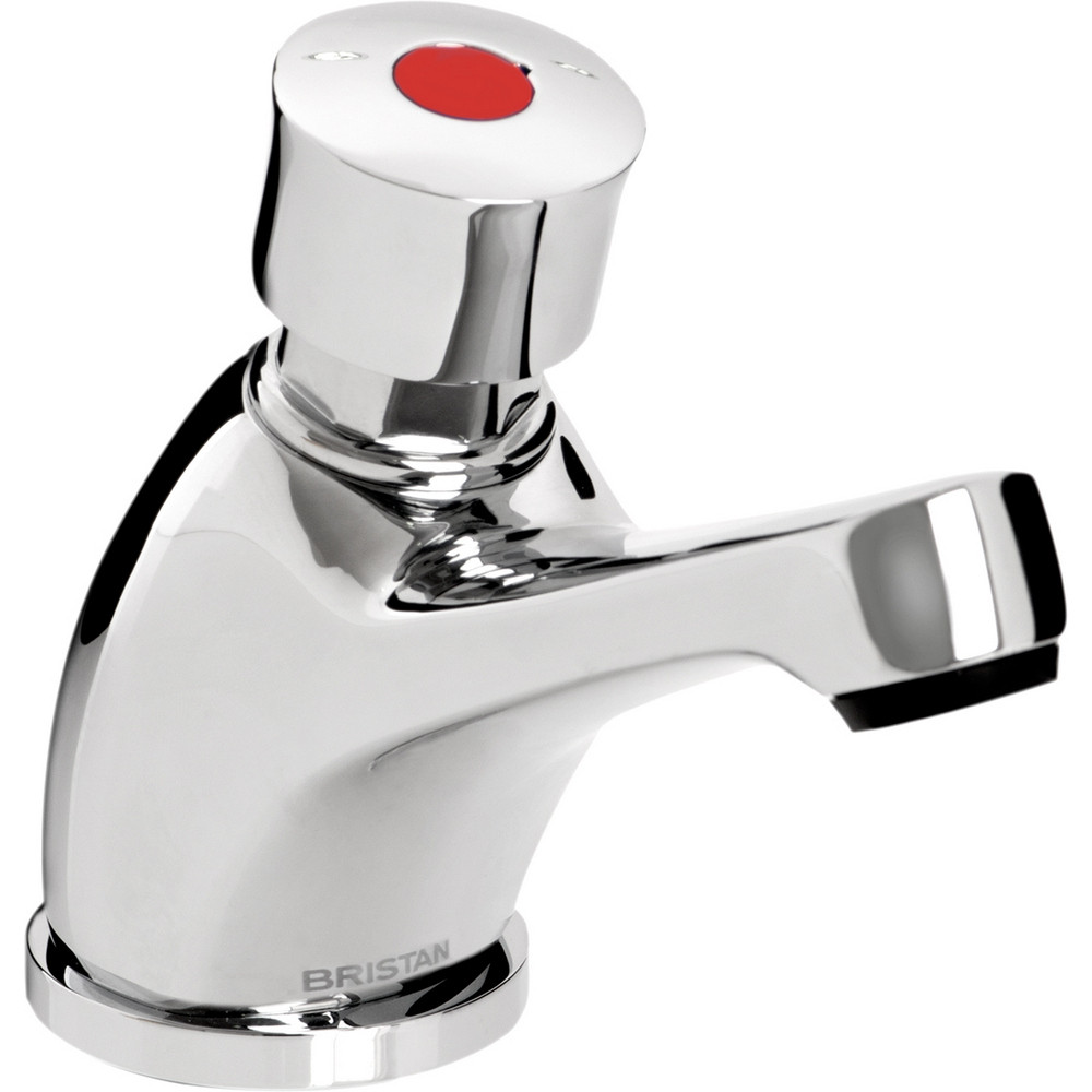 Bristan Utility Timed Flow Control, Single Basin Tap With Flow Regulator