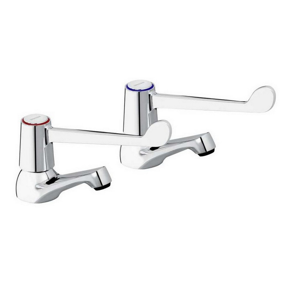 Bristan Value Lever Basin Taps With 6-Inch Lever (1)