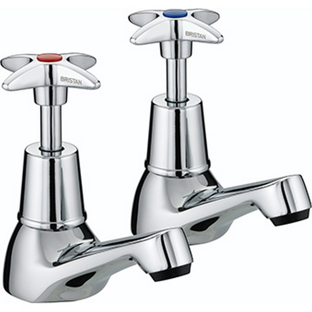 Bristan X Head Basin Taps in Chrome