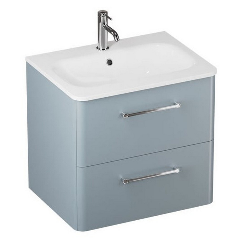 Britton Camberwell 600mm Dusty Blue Double Drawer Unit (1)