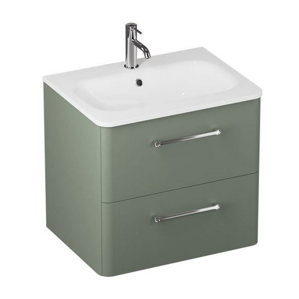 Britton Camberwell 600mm Earthly Green Double Drawer Unit (1)