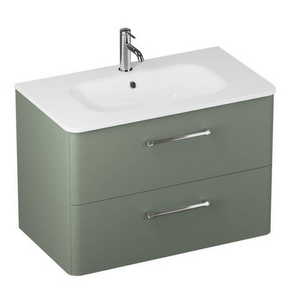 Britton Camberwell 800mm Earthy Green Double Drawer Unit