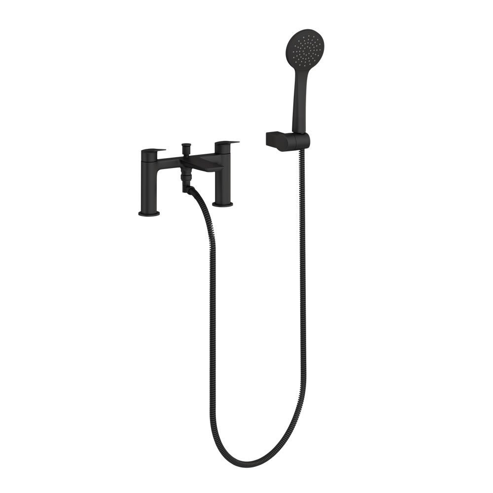 Britton Greenwich Bath Shower Mixer 2TH Matt Black