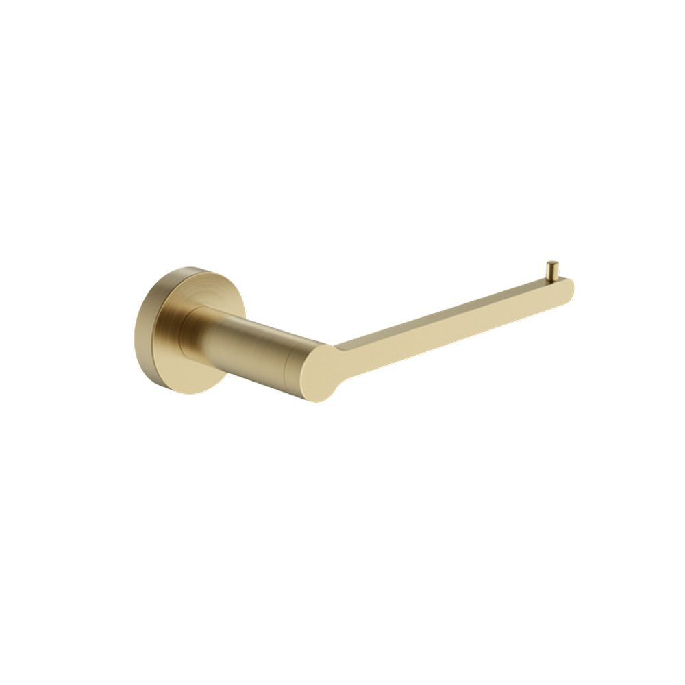 Britton Hoxton 2.0 Brushed Brass Single Toilet Roll Holder