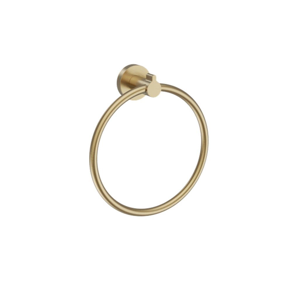 Britton Hoxton 2.0 Brushed Brass Towel Ring