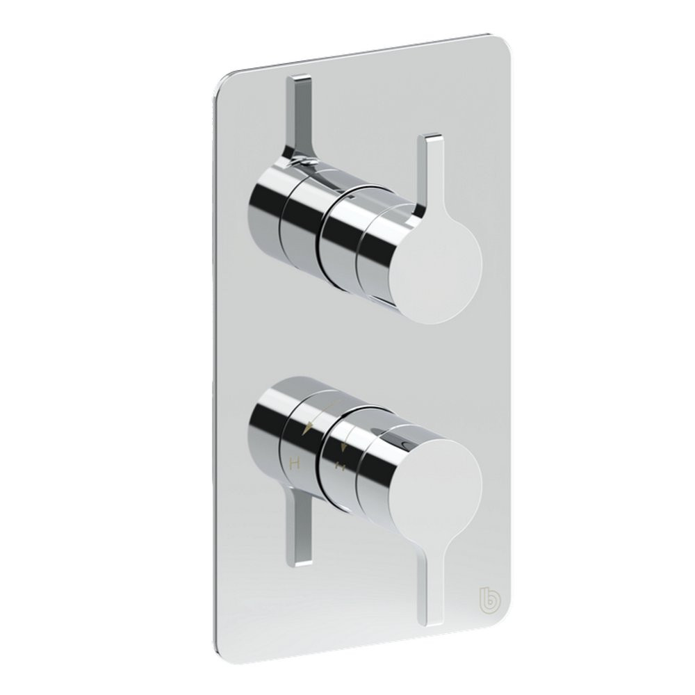 Britton Hoxton 2.0 Chrome Thermostatic Shower Mixer with Diverter