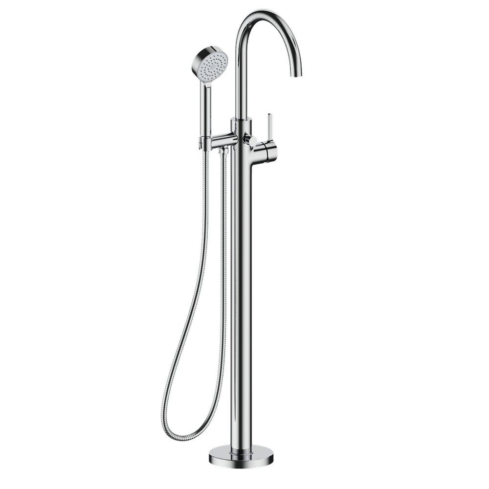 Britton Hoxton 2.0 Floorstanding Mono Bath and Shower Mixer Chrome