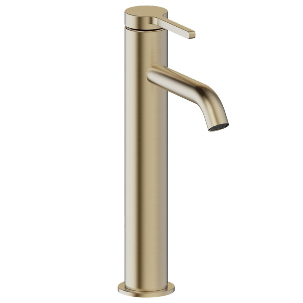 Britton Hoxton 2.0 Slim Washbowl Tall Basin Mixer Brushed Brass