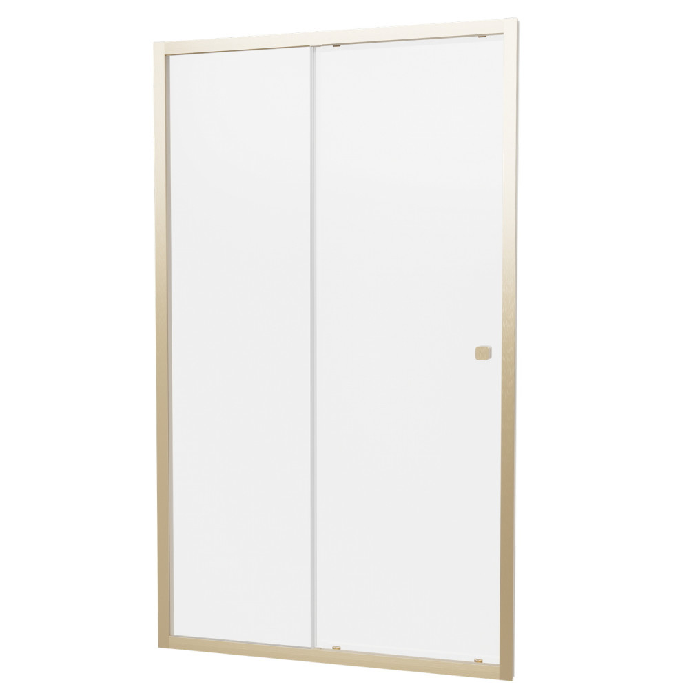 Britton Hoxton 6 Brushed Brass 1500mm Sliding Shower Door