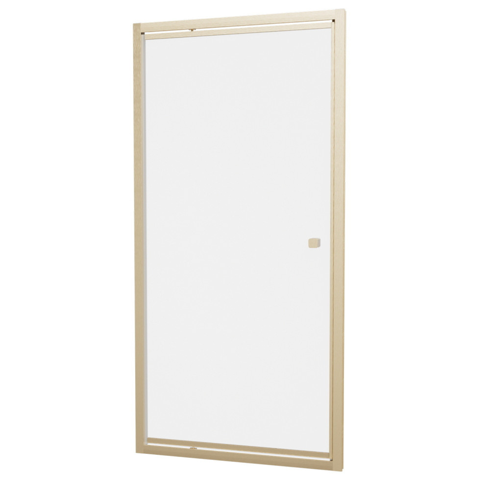Britton Hoxton 6 Brushed Brass 800mm Pivot Shower Door