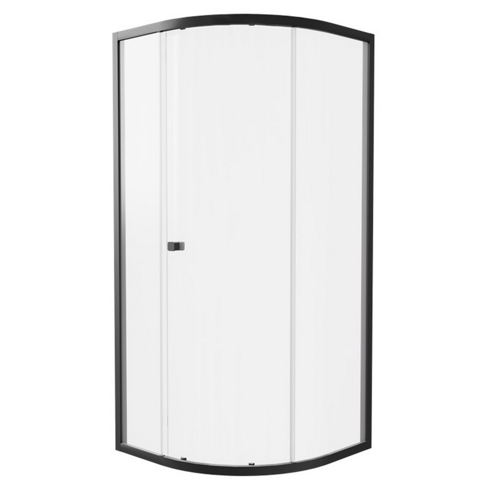 Britton Hoxton 6 Matt Black 800mm Quadrant Shower Enclosure
