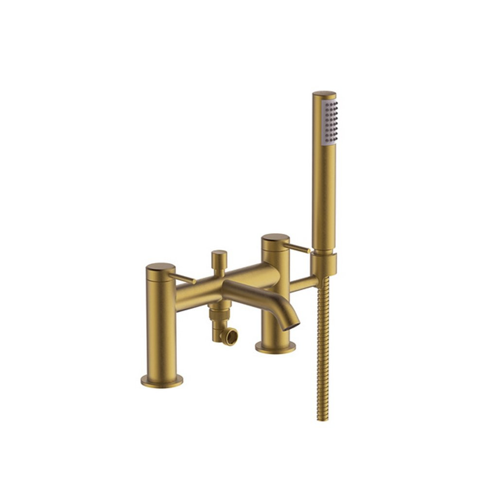Britton Hoxton Bath and Shower Mixer 2TH Brushed Brass (1)