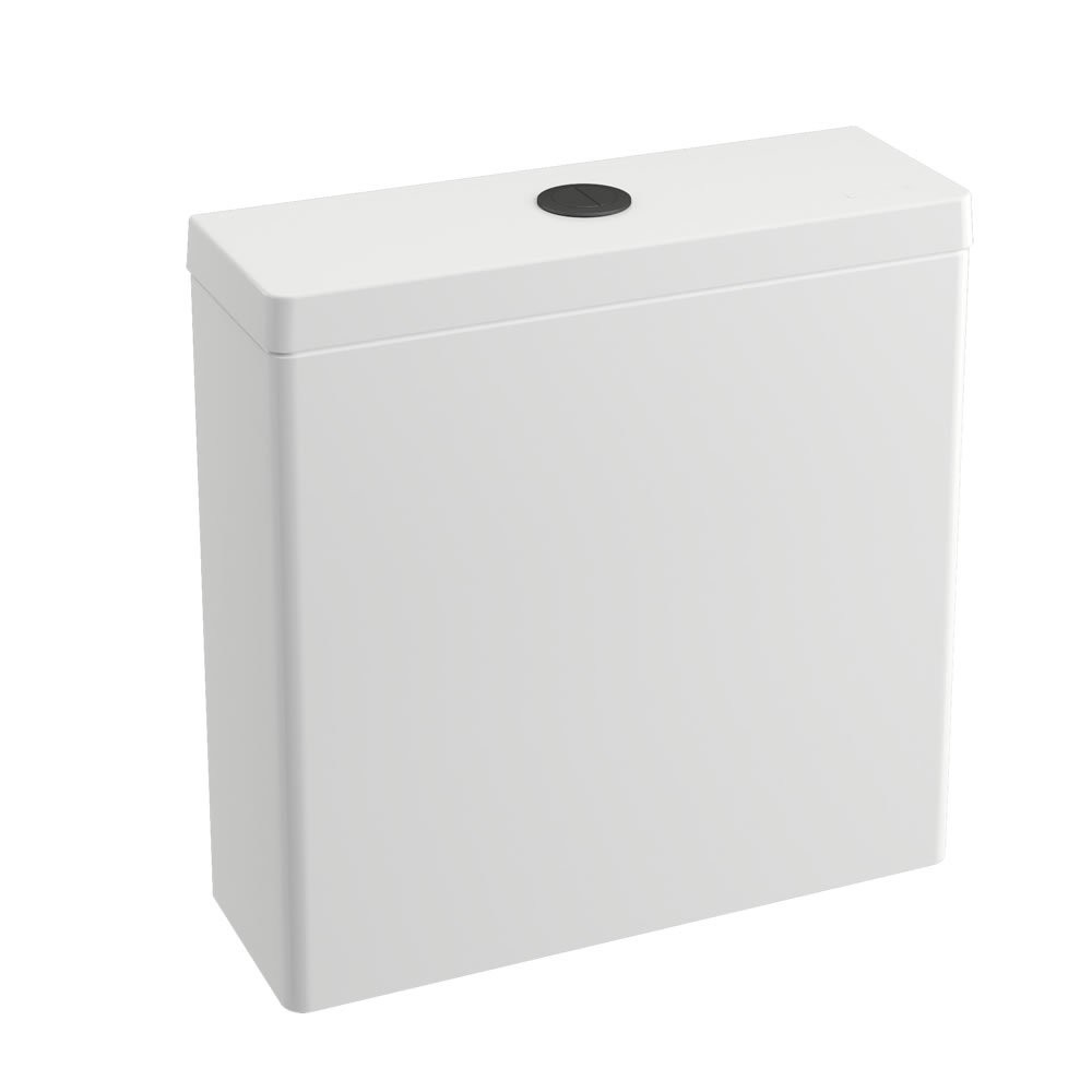 Britton Hoxton Round Cistern Flush Button Matt Black