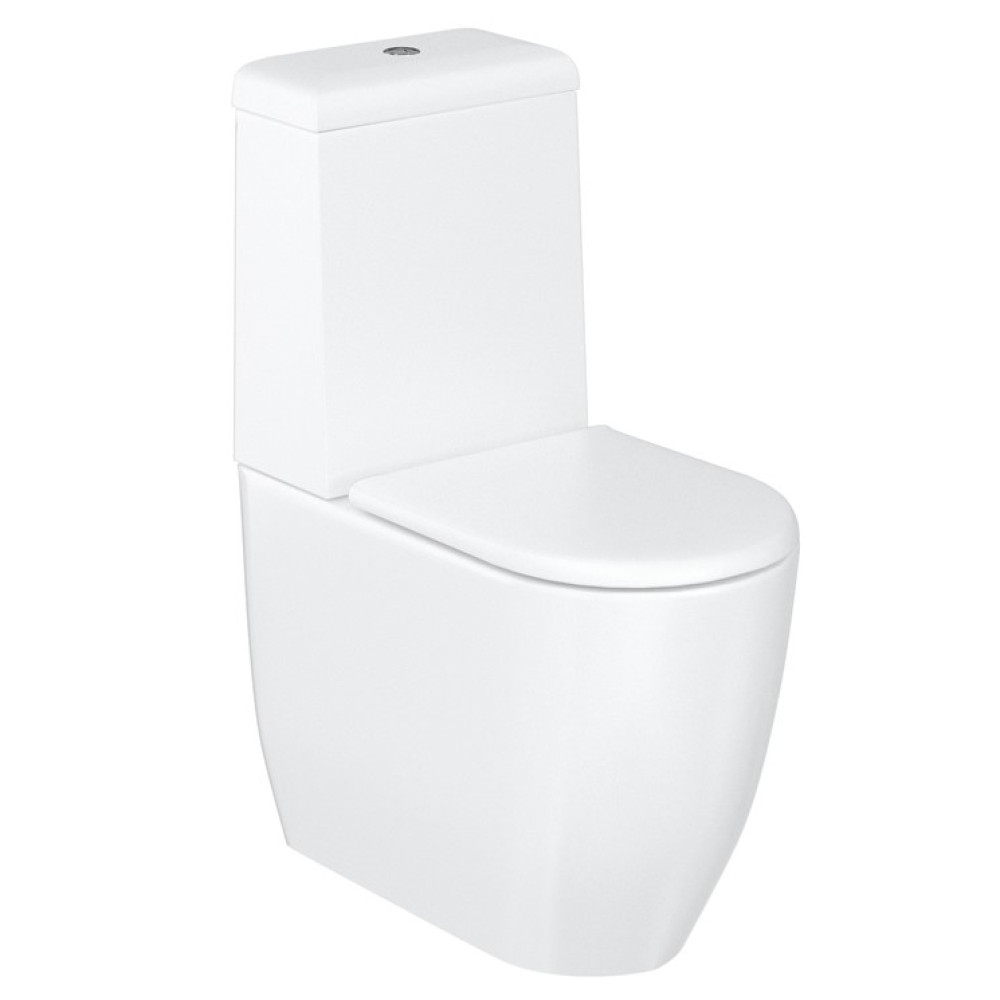 Britton Milan Rimless Close Coupled WC Pan and Cistern