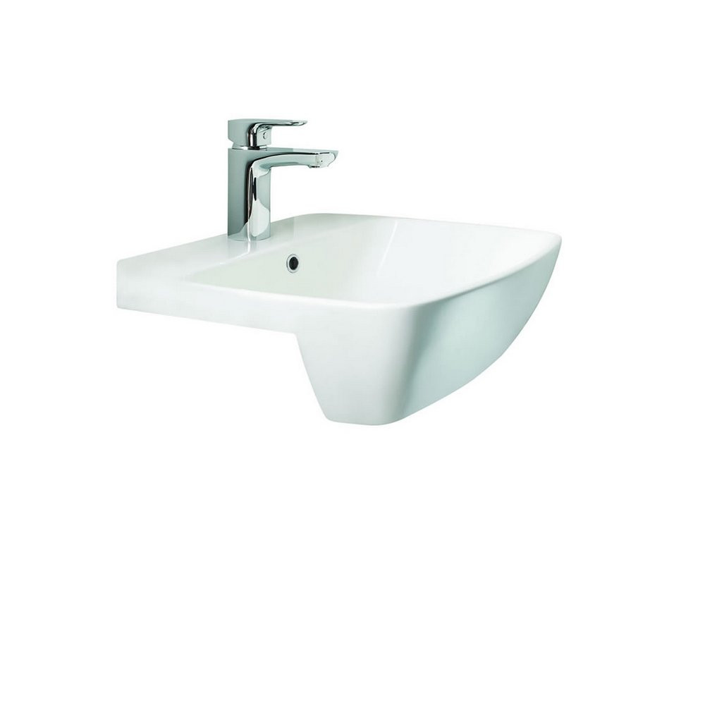 Britton MyHome 500mm Semi-Recessed 1TH Basin (1)