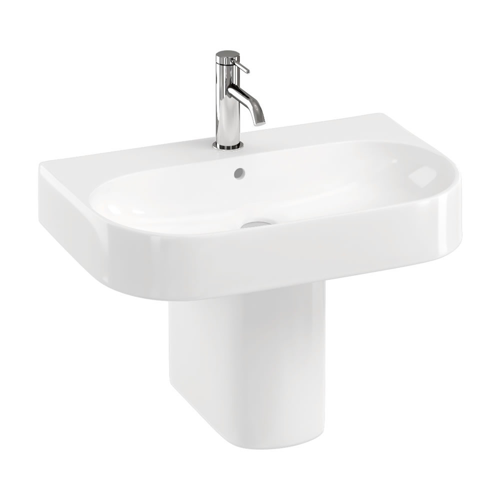 Britton Round Semi Pedestal and Basin