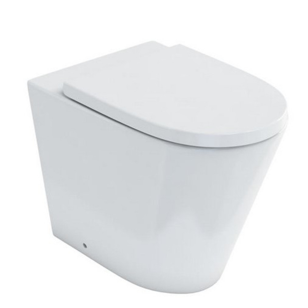 Britton Sphere Rimless Back To Wall WC Pan and Seat