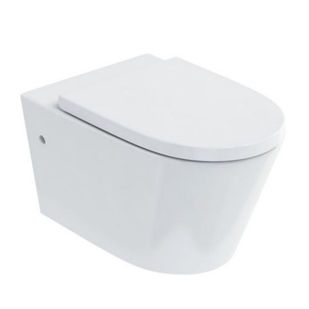Britton Sphere Rimless Wall Hung WC Pan and Seat