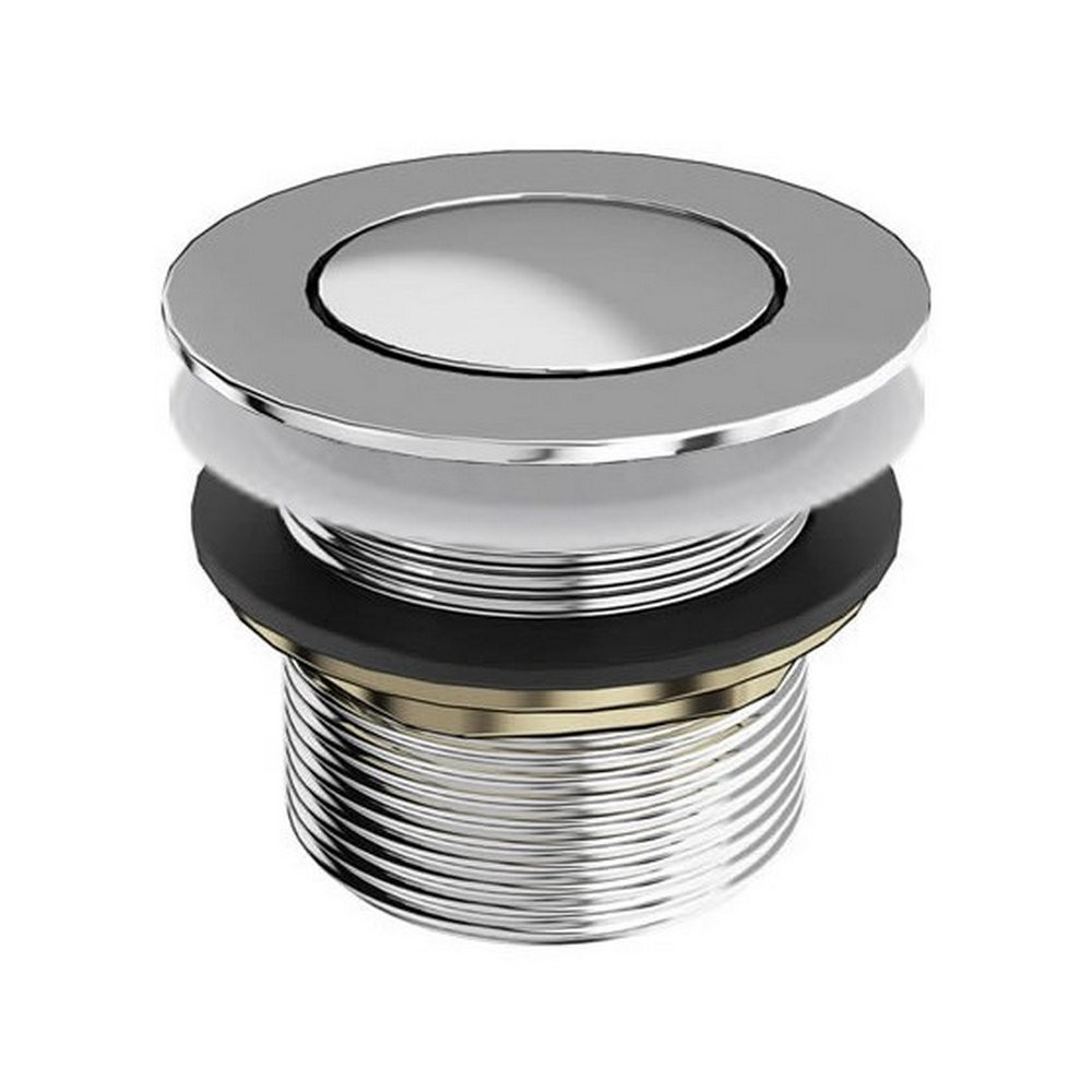 Britton Unslotted Chrome Click Clack Bath Waste