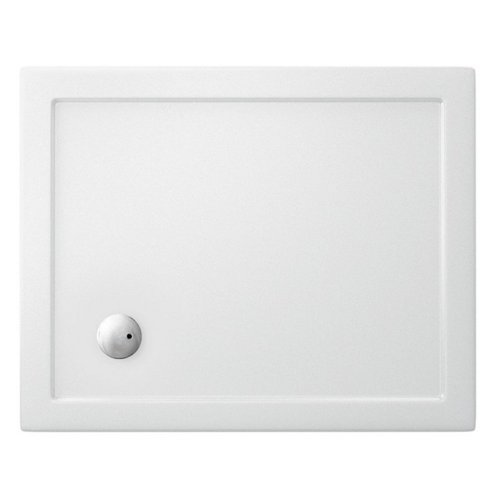 Britton Zamori 1000 x 800mm Rectangle Shower Tray with Corner Waste Position