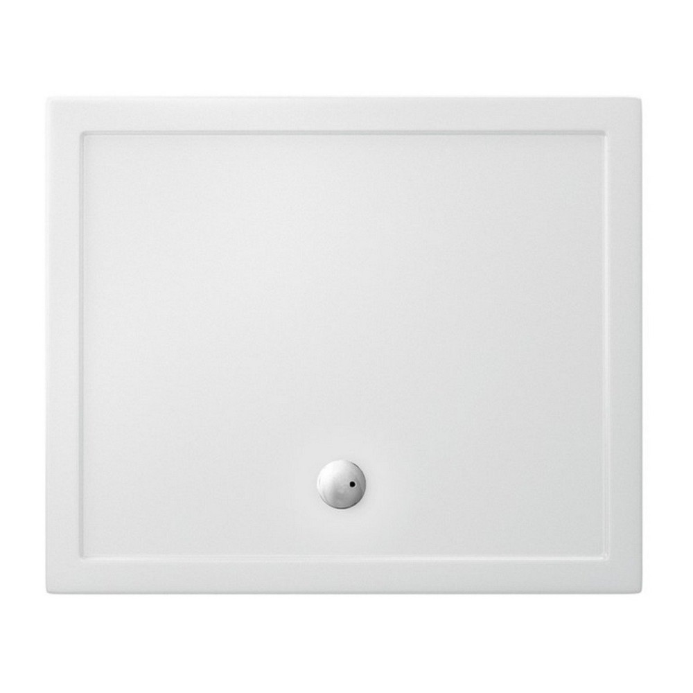 Britton Zamori 1200 x 1000mm Rectangle Shower Tray with Central Waste Position