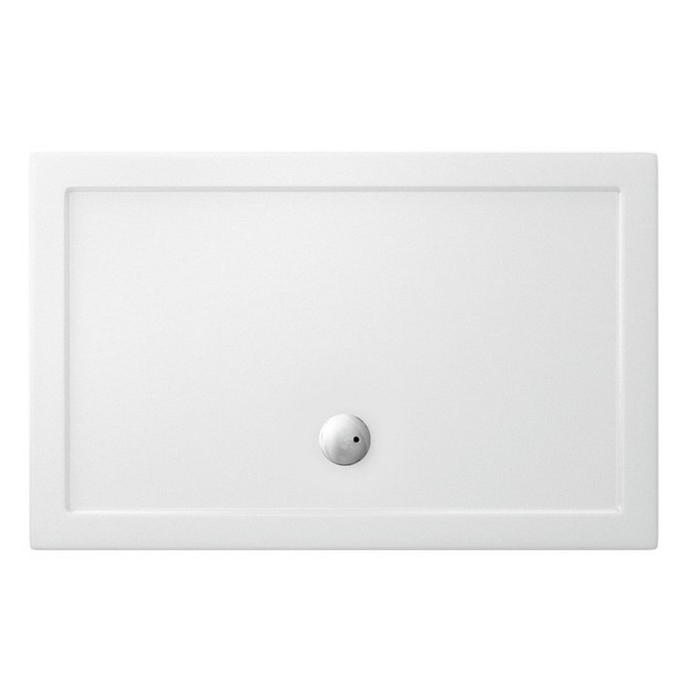 Britton Zamori 1200 x 900mm Rectangle Shower Tray with Central Waste Position