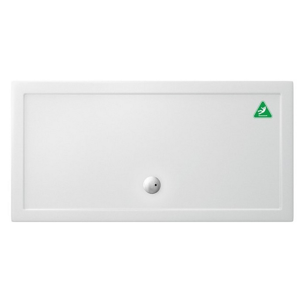 Britton Zamori 1600 x 800mm Large Anti-Slip Rectangle Shower Tray