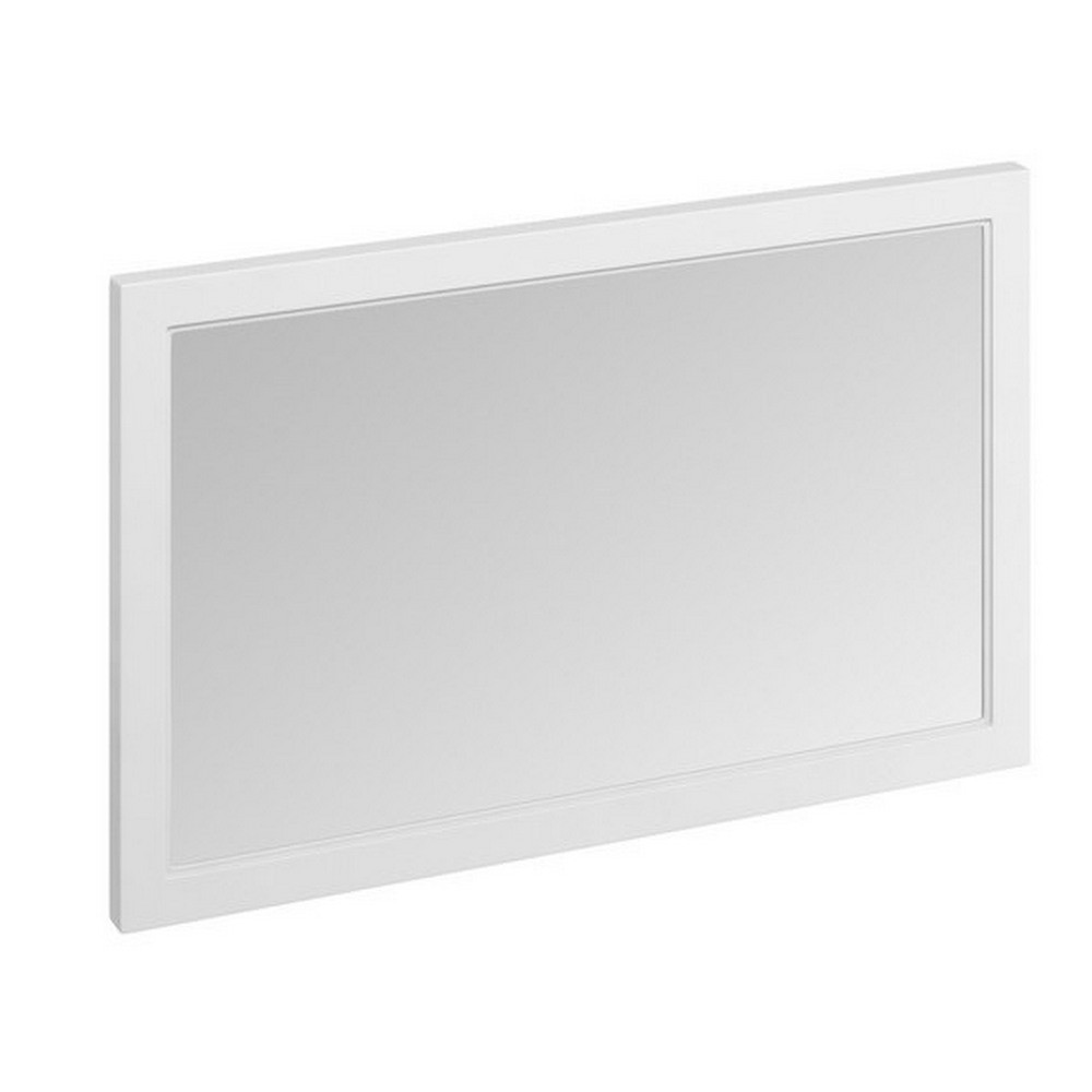 Burlington 1200mm Matt White Framed Bathroom Mirror (1)