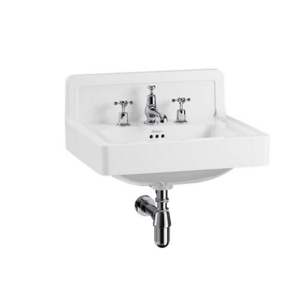 Burlington 560mm Three Tap Hole Basin with Upstand
