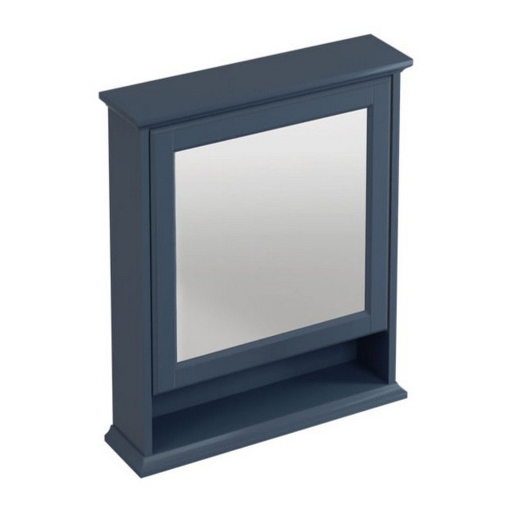 Burlington 600mm Blue Bathroom Mirror Cabinet