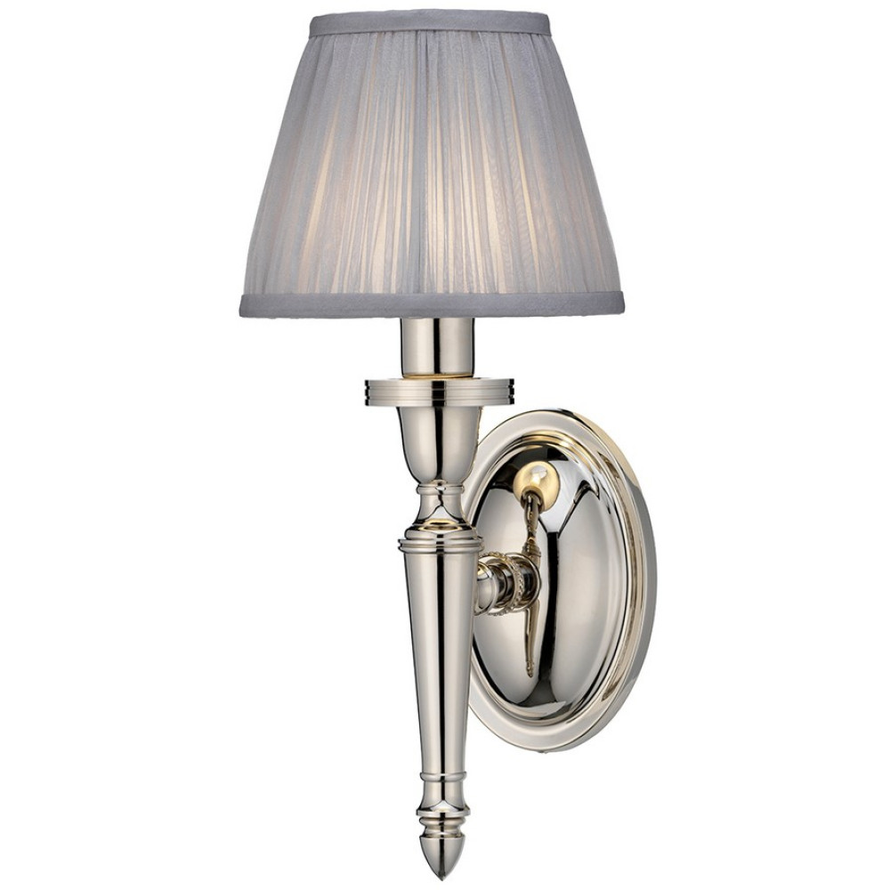 Burlington Arcade Oval Base with Chiffon Silver Shade (1)