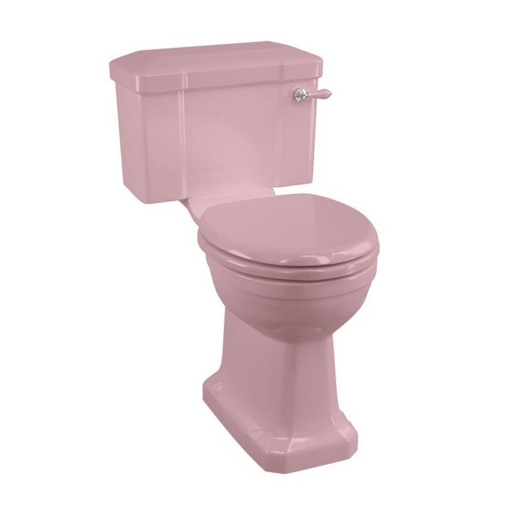 Burlington Bespoke Confetti Pink Close Coupled WC with 520 Lever Cistern (1)