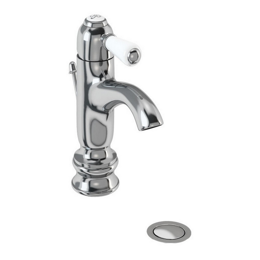 Burlington Chelsea Regent Curved Basin Mixer with Pop Up Waste