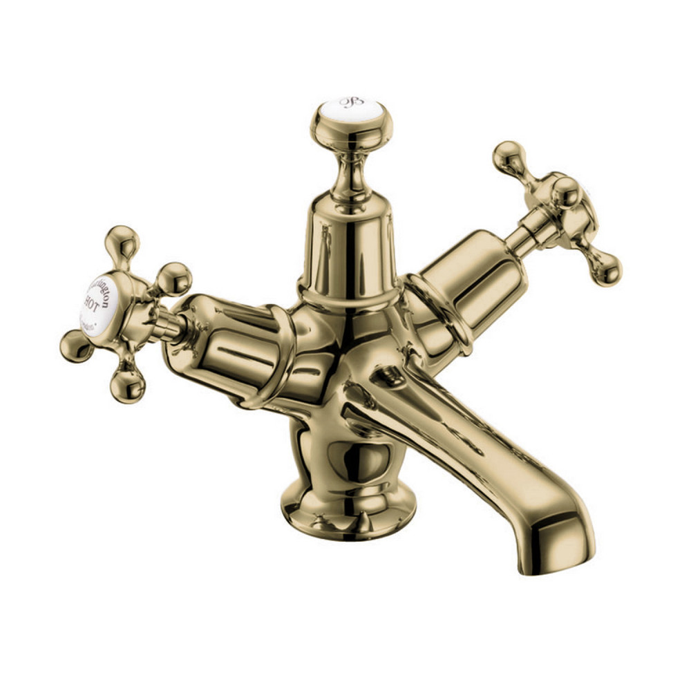 Burlington Claremont Gold Basin Mixer with Click Clack Waste