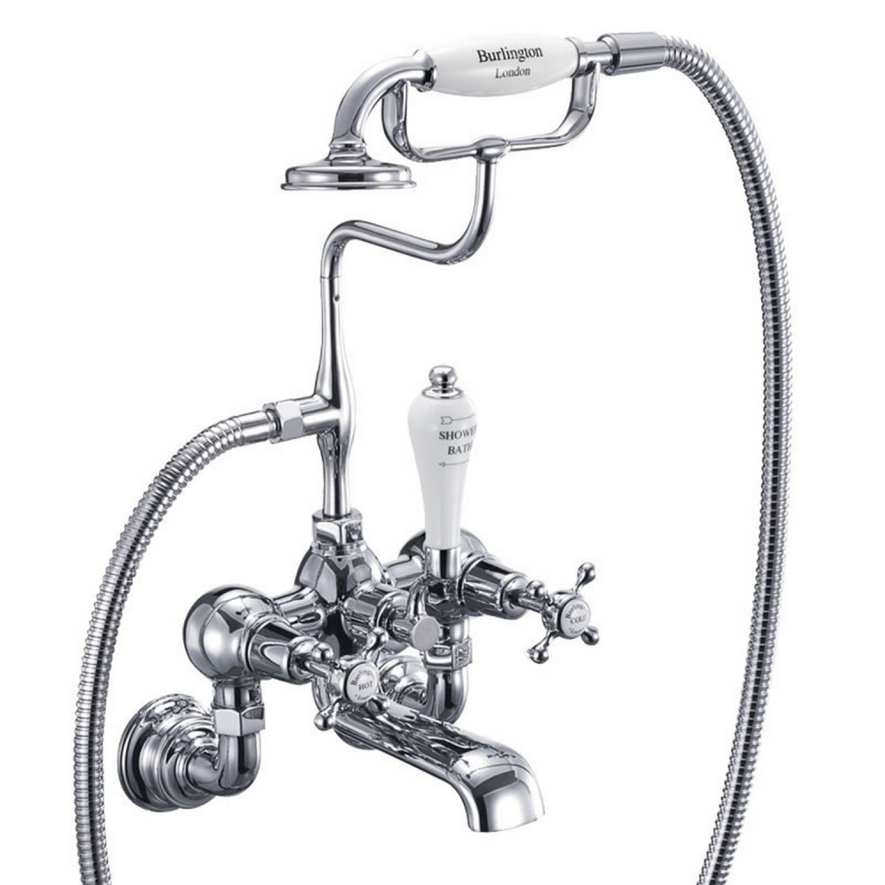 Burlington Claremont Regent Wall Mounted Bath Shower Mixer