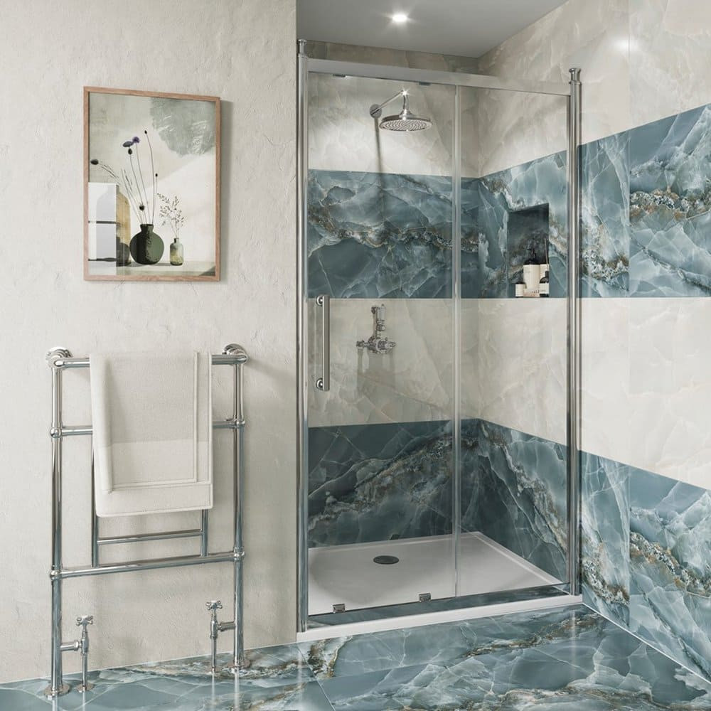 Burlington Classique 1200mm Sliding Shower Door in Chrome